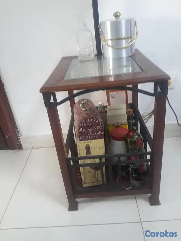 muebles y colchones - Vendo mesa multiuso: lampara, bar... 3