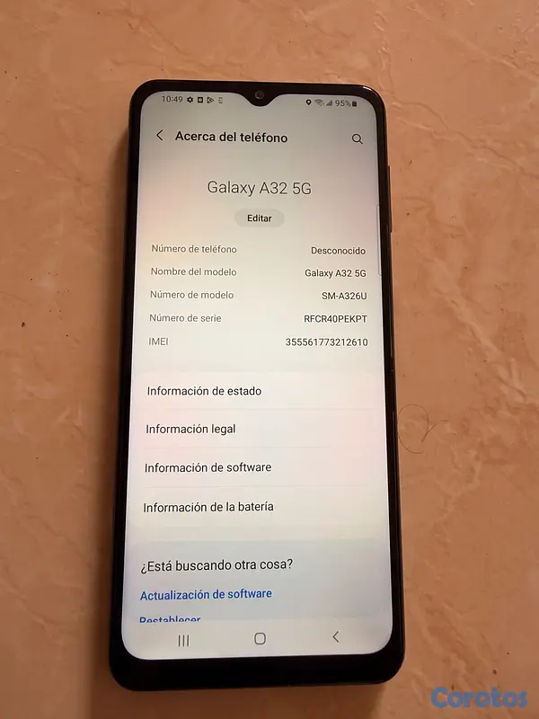 celulares y tabletas - Samsung A 32 5G traído  de ny bloqueado T-mobil 64 2