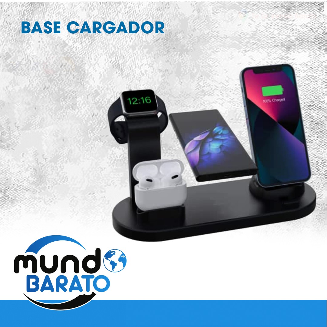 accesorios para electronica - Soporte de carga inalámbrico 3 en 1  iphone apple watch airpods base