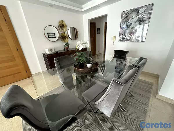 apartamentos - Apartamento Alquiler Piantini Amueblado DOS Habita 5