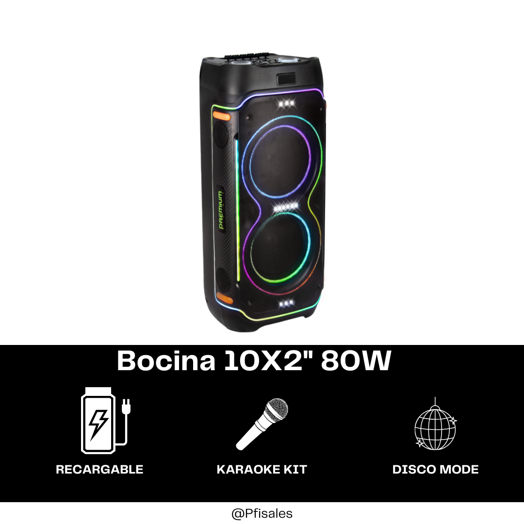 camaras y audio - BOCINA PORTATIL DE 10X2 0