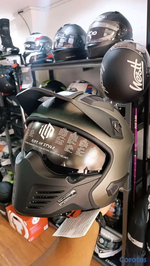 accesorios para vehiculos - CASCO PARA MOTOCICLETA ADVENTURE  TIPO TRANSFORME CON CERTIFICACION DOT  NUEVOS 2