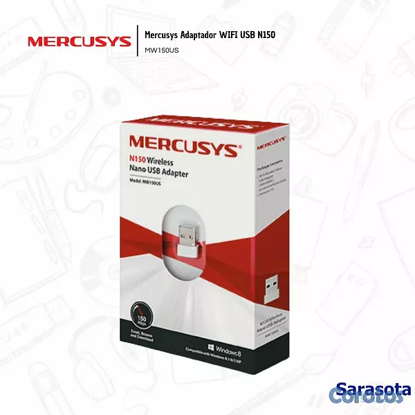 accesorios para electronica - Mercusys Adaptador Wifi USB MW150US 3