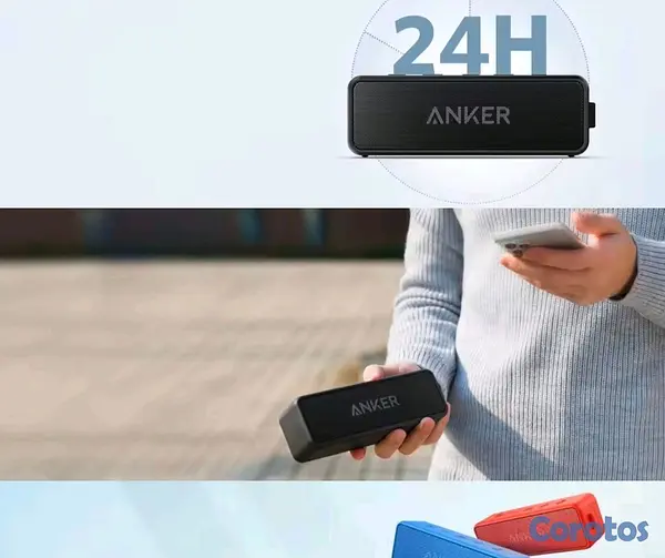 camaras y audio - Bocina bluetooth Anker SoundCore 2 7