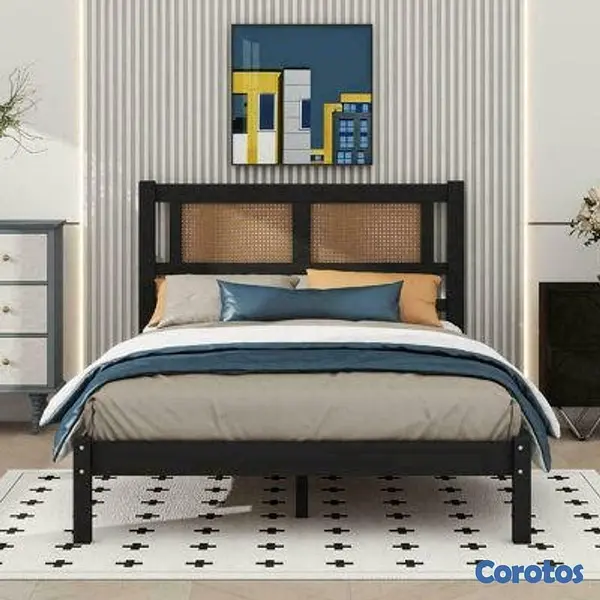 muebles y colchones - base de cama y hierro galvanizado pintura industrial 3