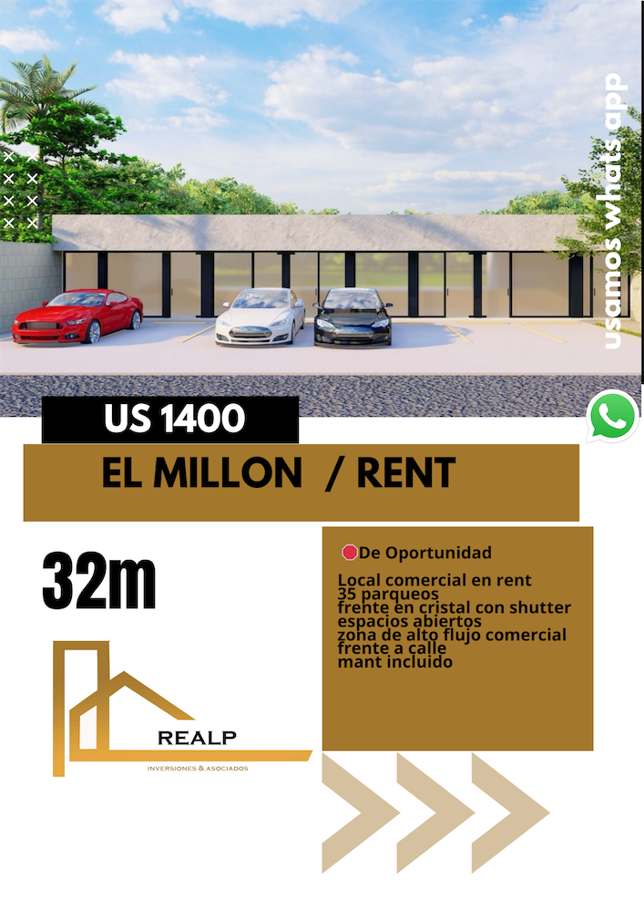 oficinas y locales comerciales - Locales nuevos millon  1
