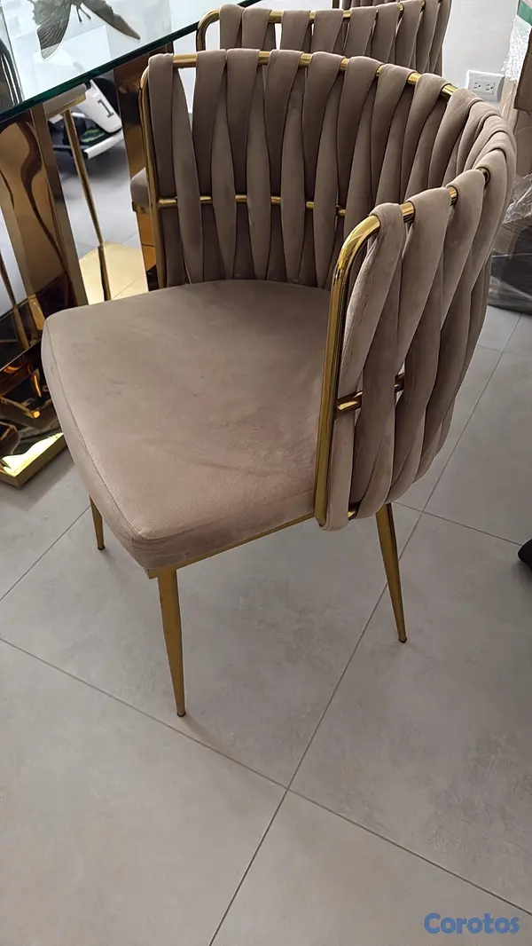 muebles y colchones - juego de comedor de seis silla  2