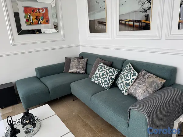 muebles y colchones - Vendo Sofá en L de tres puestos  3