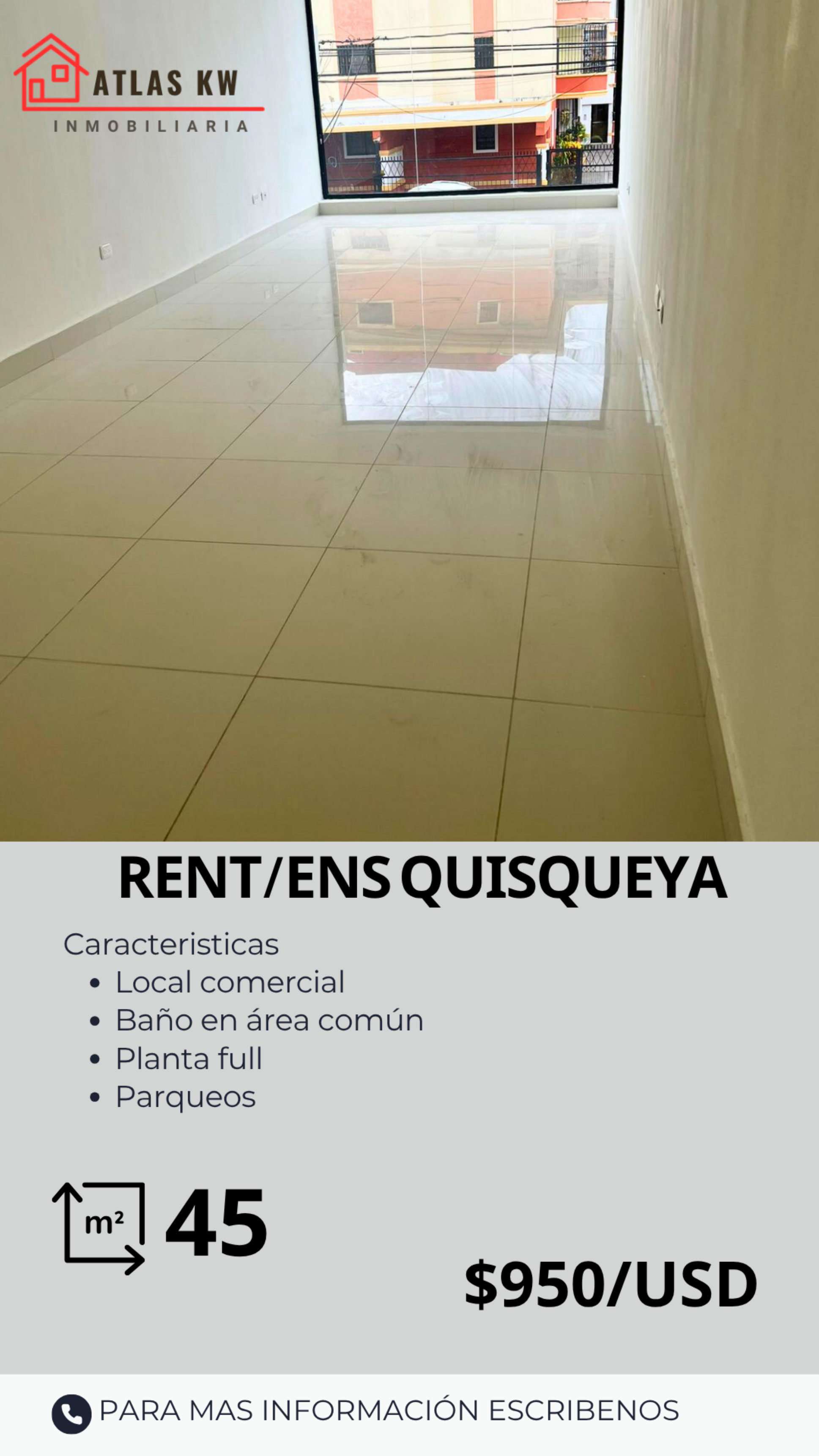 oficinas y locales comerciales - LOCAL COMERCIAL EN ENSANCHE QUISQUEYA