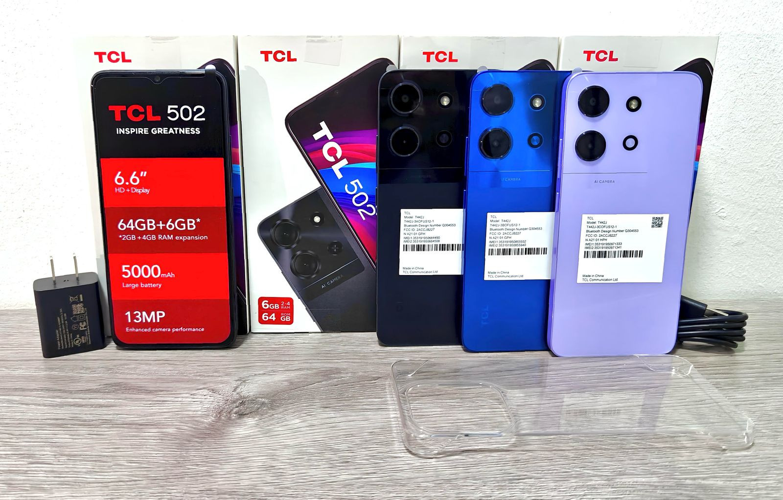 celulares y tabletas - SMARTPHONE TCL 502 DE 64GB 6GB RAM NUEVO DE CAJA
