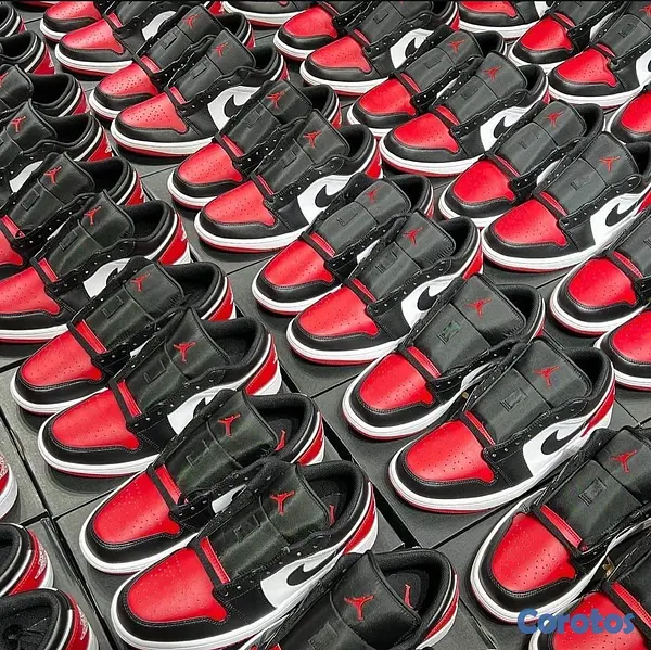 zapatos unisex - Tenis Teni Nike Air Jordan Retro 1 Low Bred Toe Original Originales Sneaker 👺 6