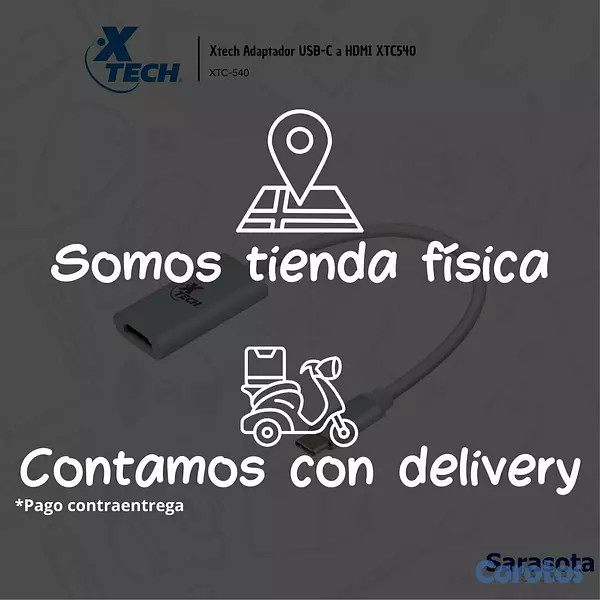 accesorios para electronica - Xtech Adaptador USB-C a HDMI XTC540 3