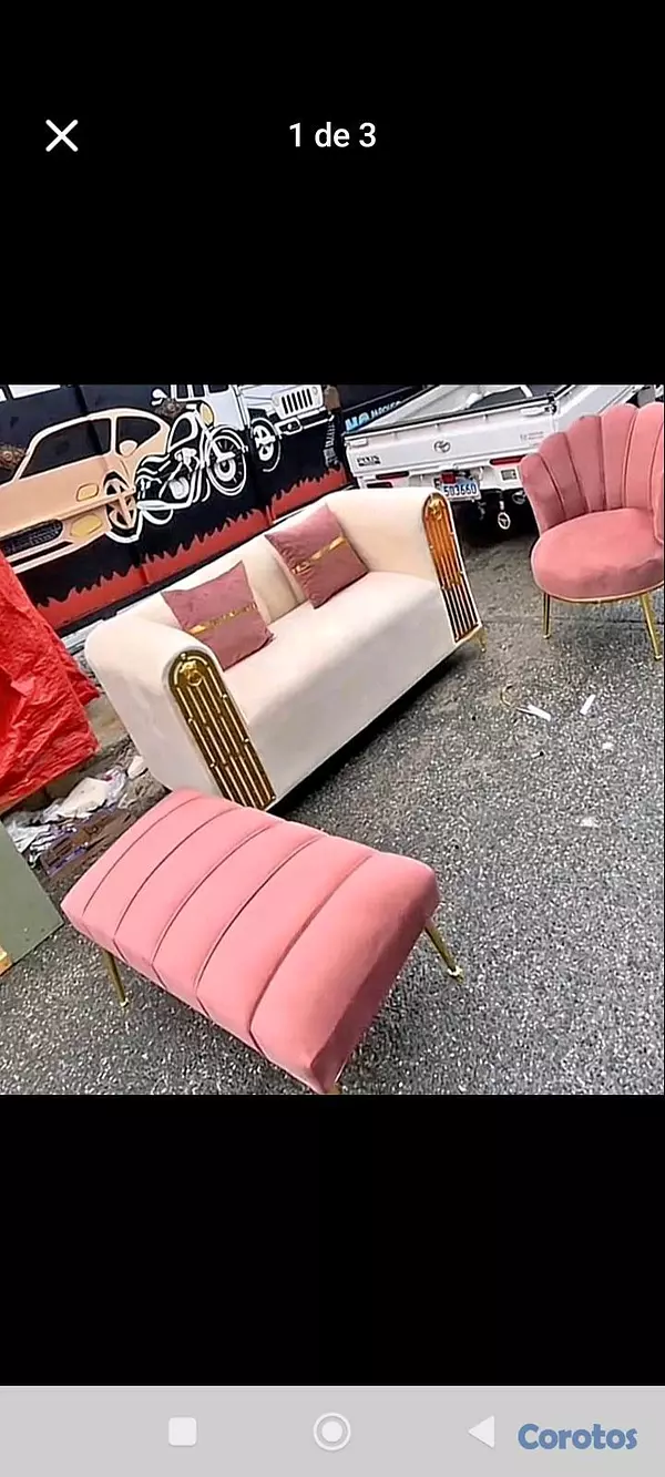 muebles y colchones - juego de muebles curvo moderno 15