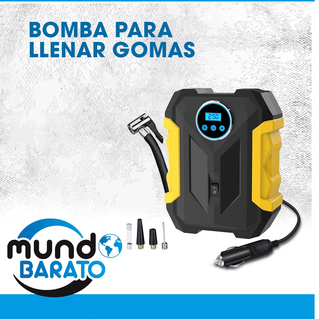 herramientas, jardines y exterior - Compresor De Aire Digital Para Auto Bomba Infladora Portátil  0