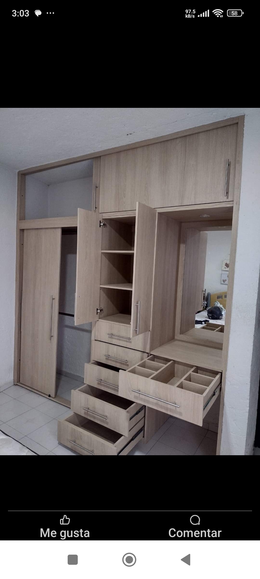muebles y colchones - Placar incrustado  1