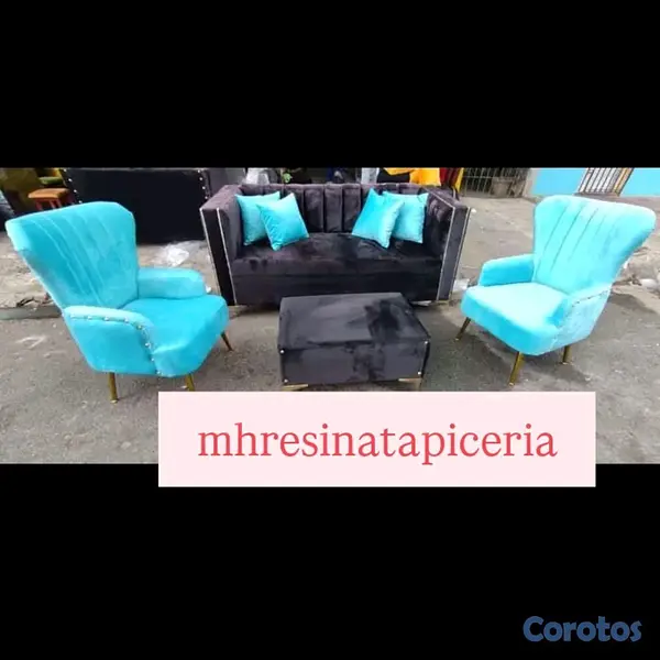 muebles y colchones - juego de muebles curvo moderno 14