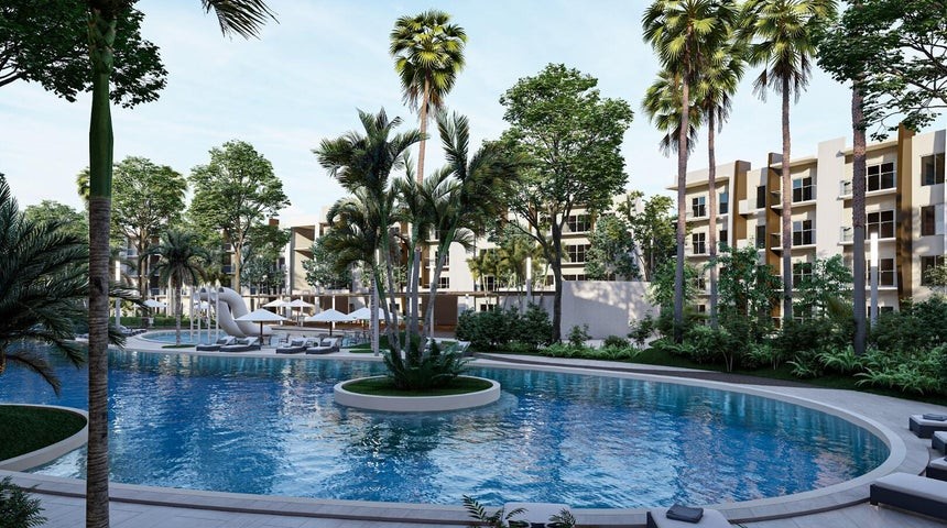 apartamentos - Proyecto en venta Punta Cana  #24-857 un dormitorio, línea blanca, ascensor, Gym 4