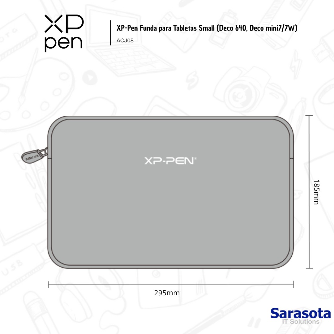 accesorios para electronica -  XP-Pen Funda para Tabletas Small (Deco 640, Deco  2