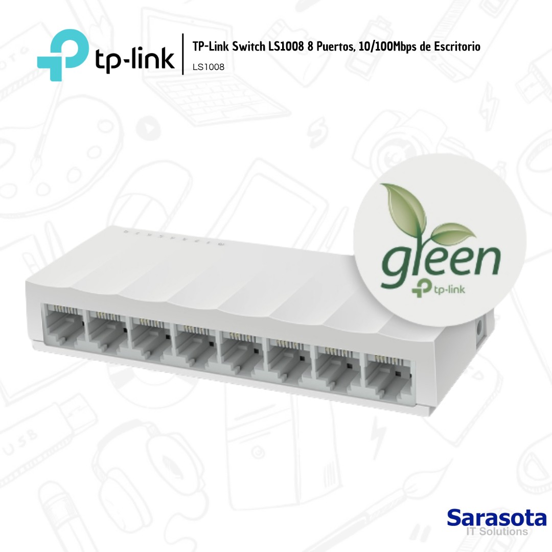 accesorios para electronica - TP-Link Switch de 8 puertos LS1008  1