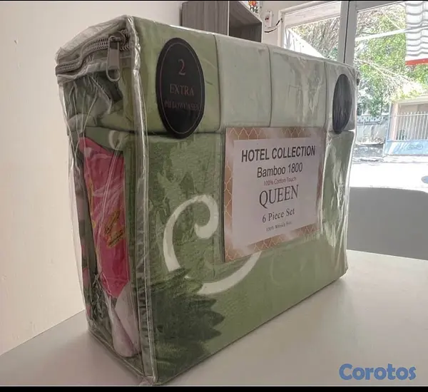 decoración y accesorios - Set juego de sábana 
Tamaño Queen 5