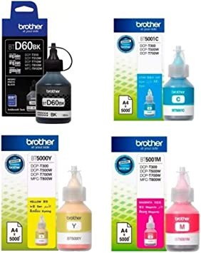 impresoras y scanners - BOTELLA DE TINTA BROTHER ORIGINALES EN TODOS LOS COLORES - BT5001- BTD60BK 1