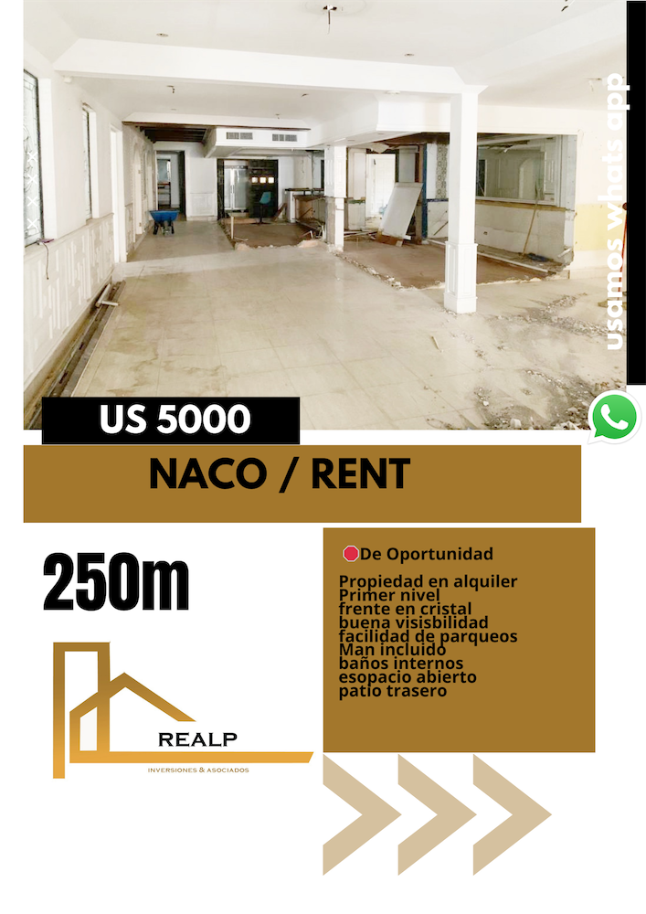 oficinas y locales comerciales - Local en Naco primer nivel  0