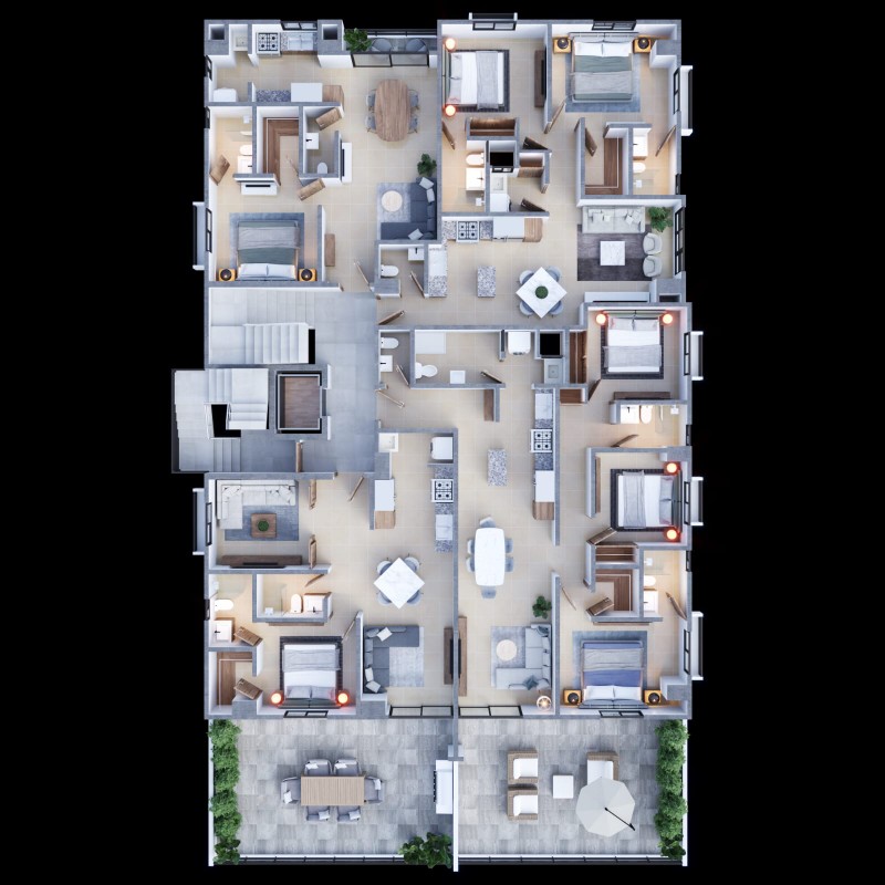 apartamentos - EDIFICIO DE APARTAMENTOS DE 1, 2 Y 3 HABITACIONES, EN  EL CORAZON ARROYO VIEJO 5