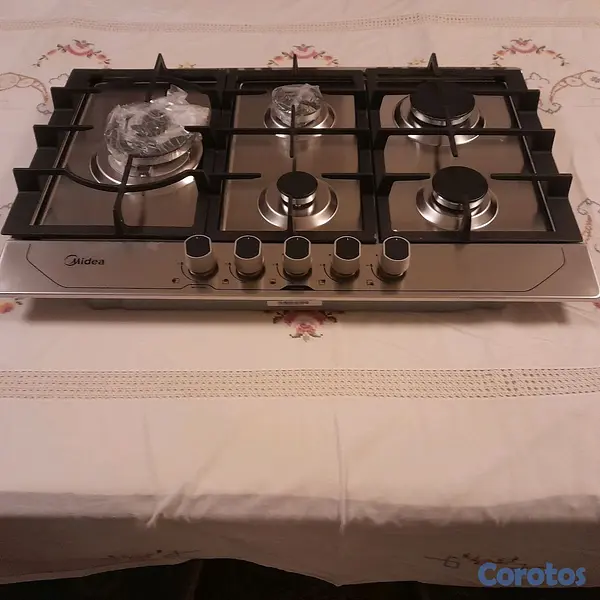 cocina - Estufa de gas 30" inoxidable marca MIDEA 2