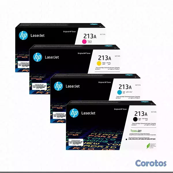 impresoras y scanners - TONER HP 213A - EN TODOS LOS COLORES  2