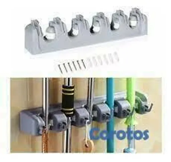 decoración y accesorios - Soporte de Pared para Escobas y Utensilios  4