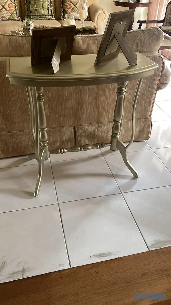 muebles y colchones - Mesa de caoba pintada 3