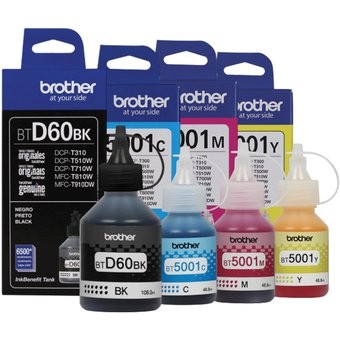 impresoras y scanners - BOTELLA DE TINTA BROTHER ORIGINALES EN TODOS LOS COLORES - BT5001- BTD60BK 2
