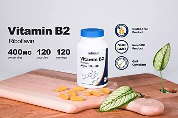 Salud y Equipamiento Médico - Nutricost Vitamina B2 400 Mg, 120 Capsulas 2