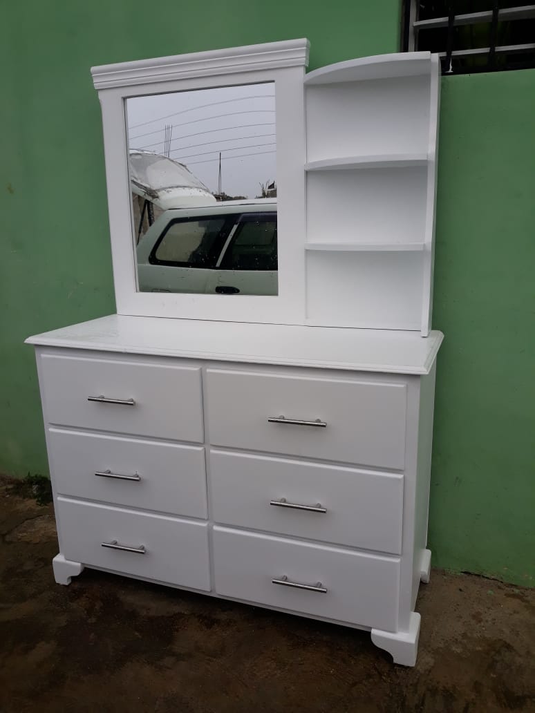 muebles y colchones - Gavetero de seis gvetas color blanco  1