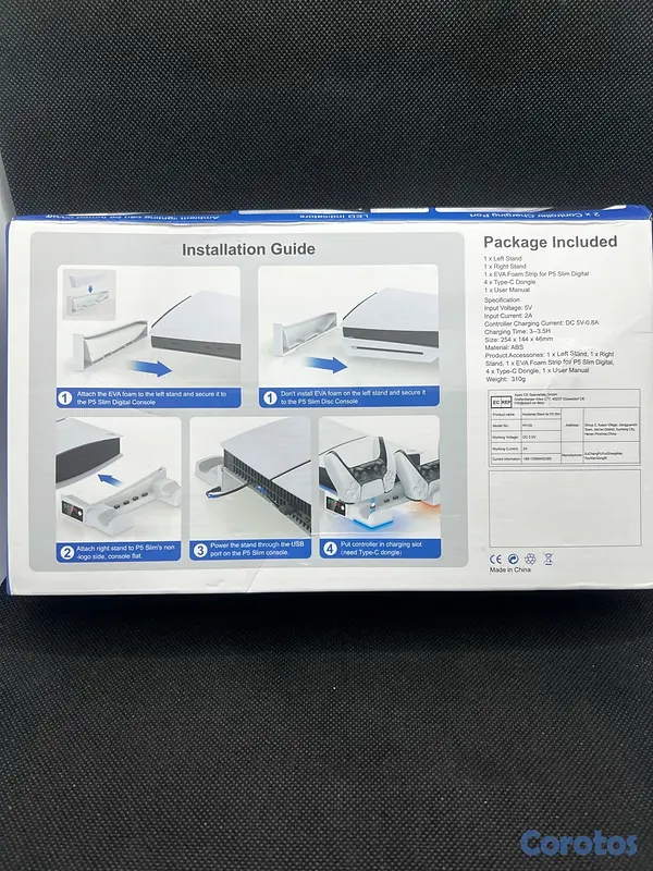 consolas y videojuegos - Base de refrigeración y carga de mandos para ps5 version slim disco y digital 6