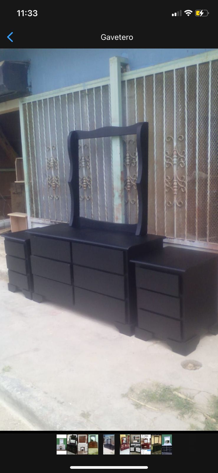 muebles y colchones - Peinadora en madera  1