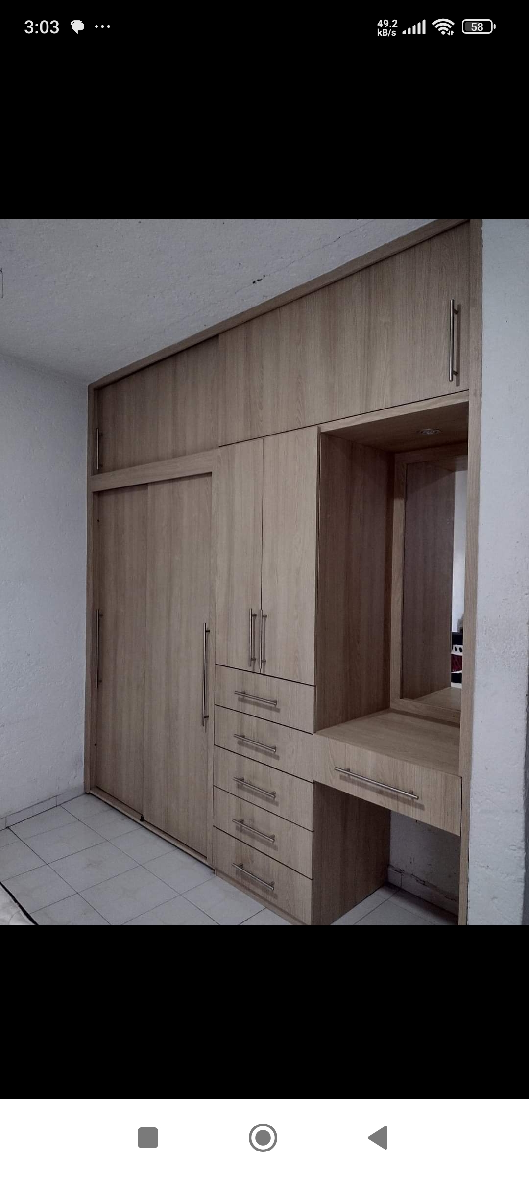 muebles y colchones - Placar incrustado  0