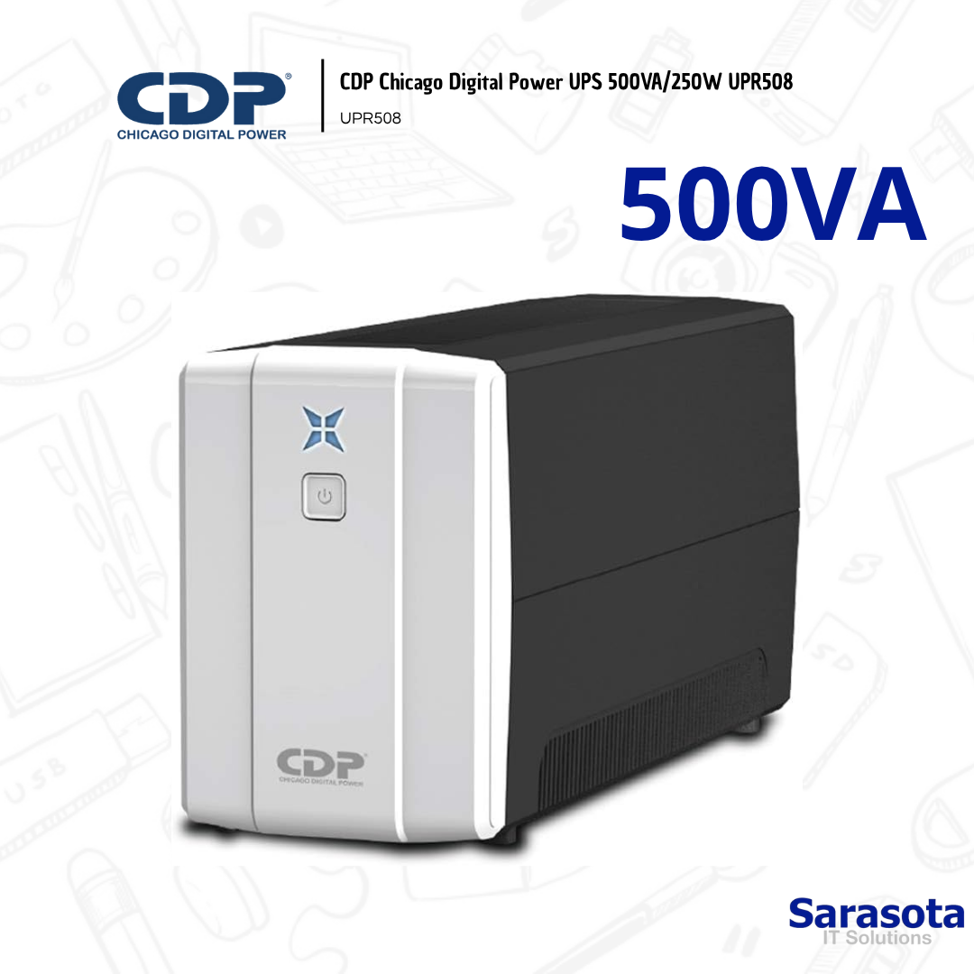 accesorios para electronica - CDP Chicago Digital Power UPS 500VA/250W UPR508 0