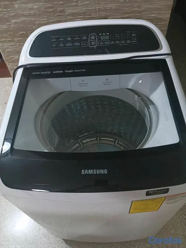 electrodomesticos - lavadora inverter automática Samsung 45 libras  5