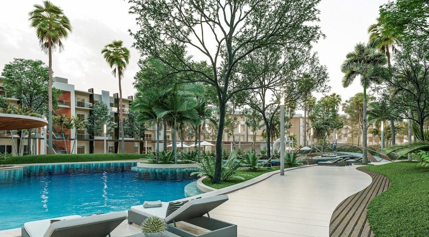 apartamentos - Proyecto en venta Punta Cana  #24-857 un dormitorio, línea blanca, ascensor, Gym 3
