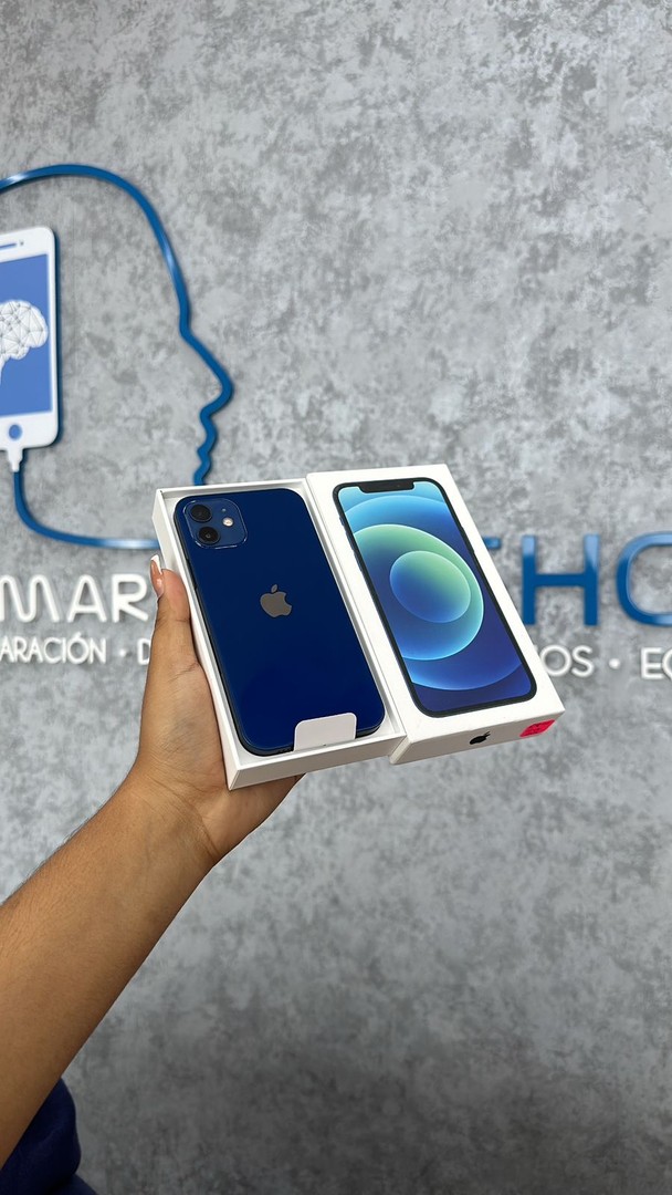 celulares y tabletas - IPHONE 12 NORMAL AZUL 64GB EN CAJA (SOMOS TIENDA)