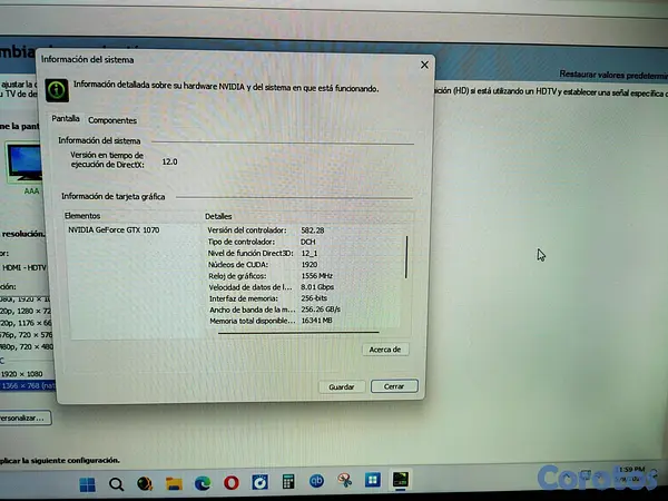 otros electronicos - Tarjeta de video Nvidia GTX 1070 8GB 7