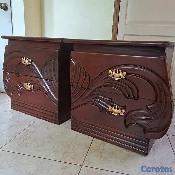 muebles y colchones - JUEGO DE HABITACION EN CAOBA 5