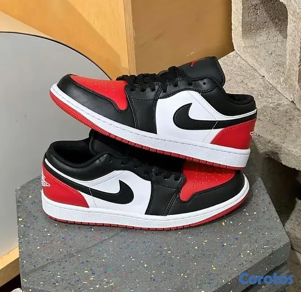 zapatos unisex - Tenis Teni Nike Air Jordan Retro 1 Low Bred Toe Original Originales Sneaker 👺 2