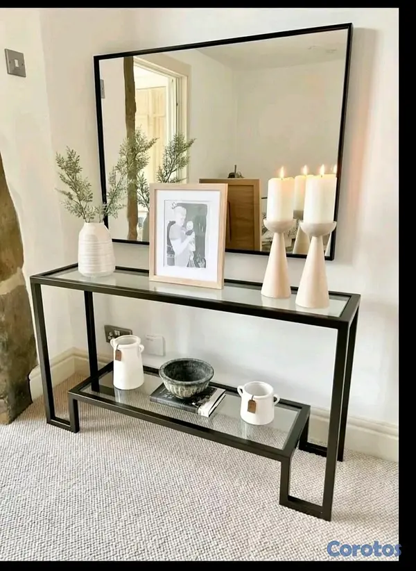muebles y colchones - Repisa con un espejo y su cristal  2