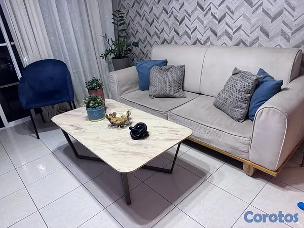 muebles y colchones - Vendo Sofá  y mesa de centro 2