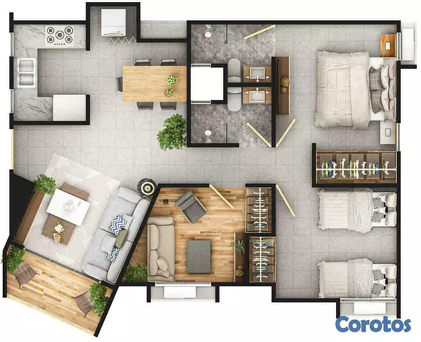 apartamentos - APARTAMENTOS EN PLANO GURABO SANTIAGO 6
