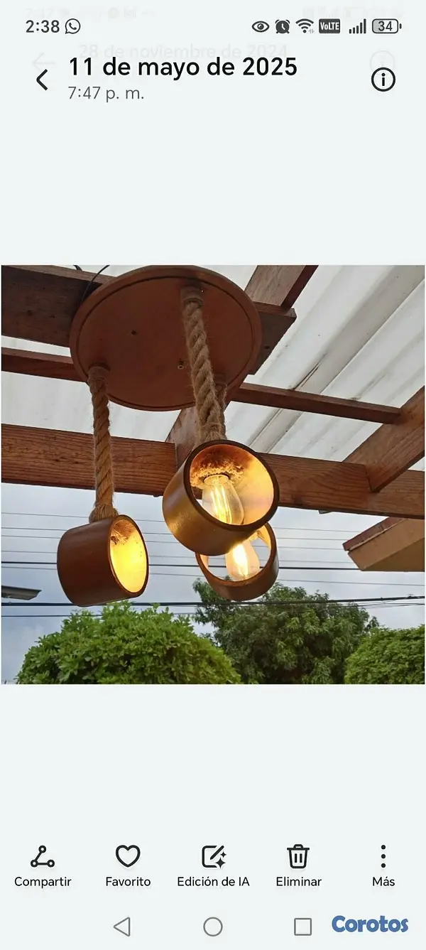 decoración y accesorios - Lámparas artesanales para Terrazas y más.  7