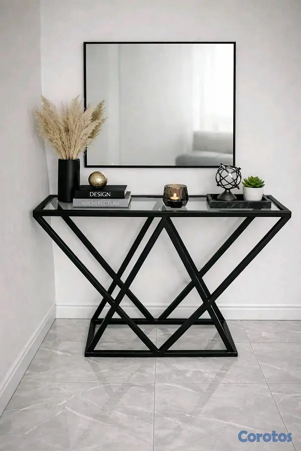 muebles y colchones - Repisa con un espejo y su cristal  3
