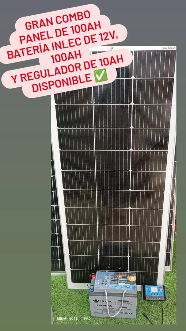plantas e inversores - Gran Combo Panel Solar,Bateria,Regulador 0